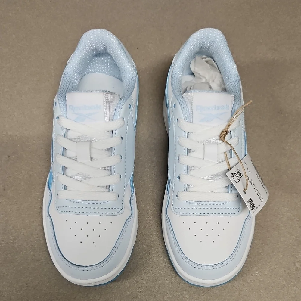 Reebok Kids Sneakers in White and Light Blue - Picture 3 of 11